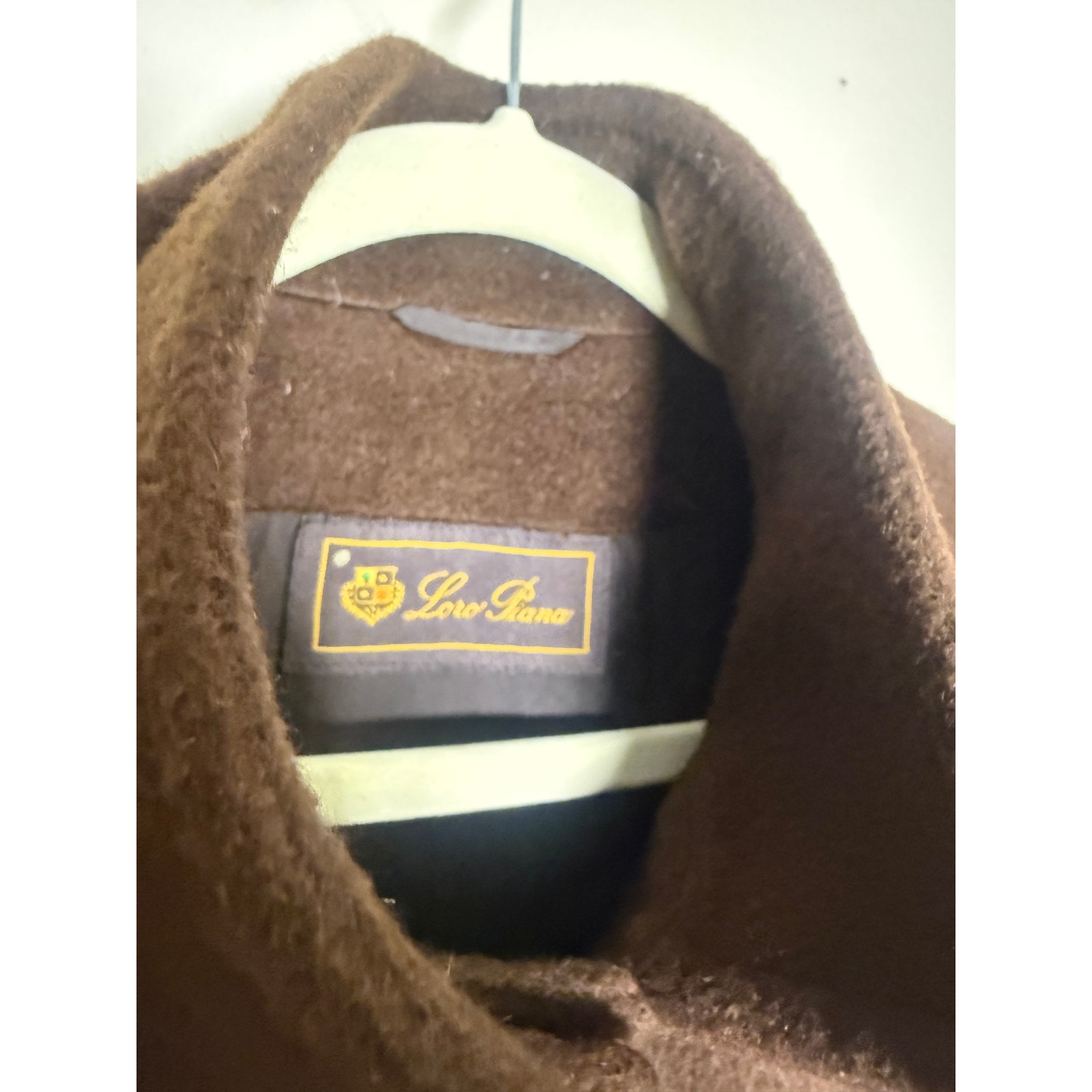 Loro Piana Women’s It 50 Brown Mohair Virgin Wool Stand Collar Coat Vintage — image 5 of 8